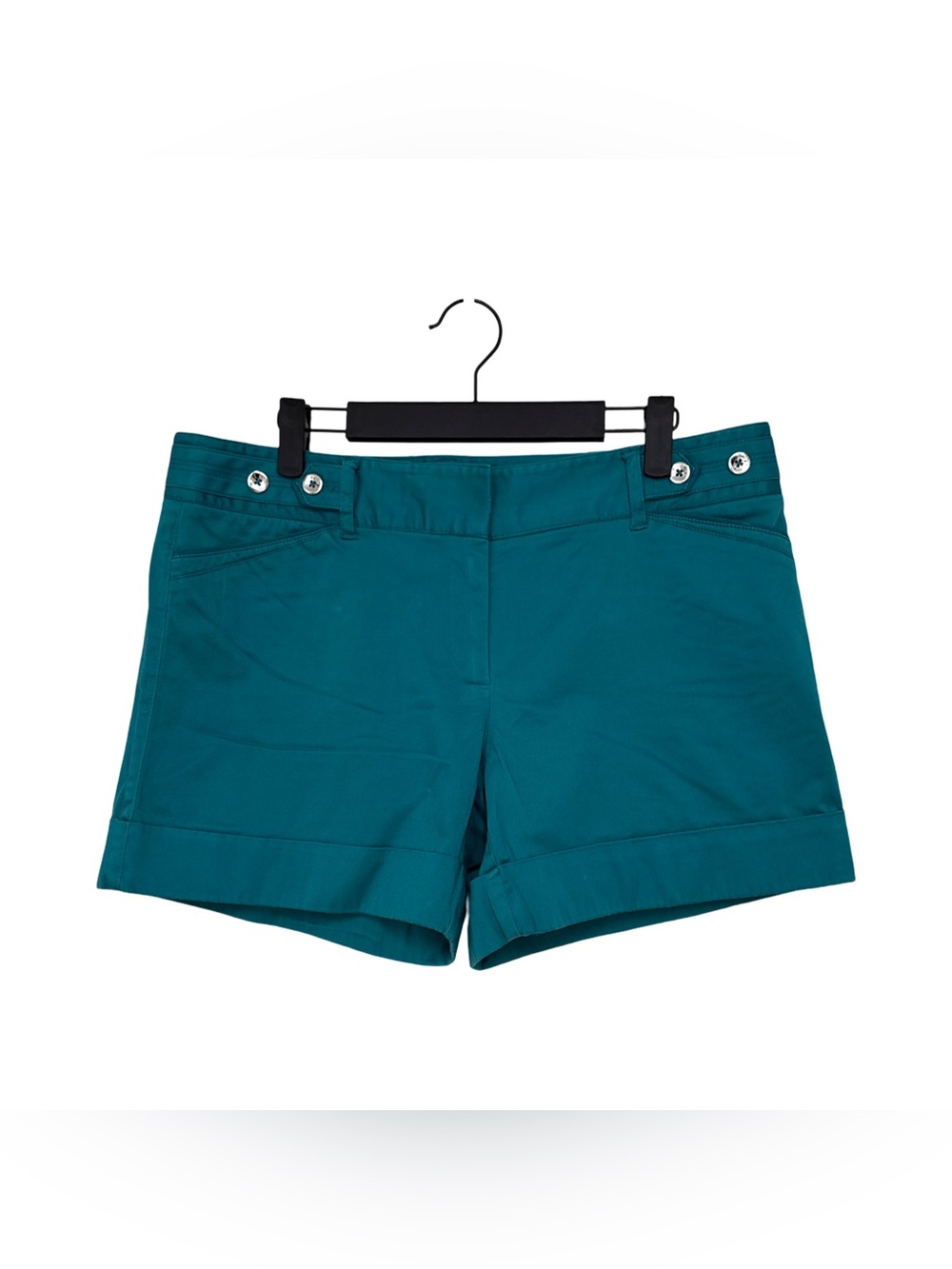 White House Black Market Tailored Chino Dress Shorts Women’s 10 Turquoise